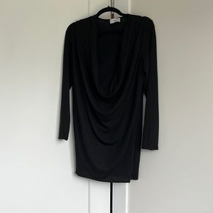 XXS Lioness deep cowl neck dress